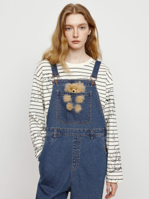 Doll Decorative Overalls