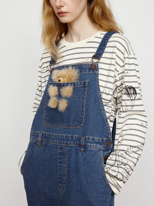 Doll Decorative Overalls