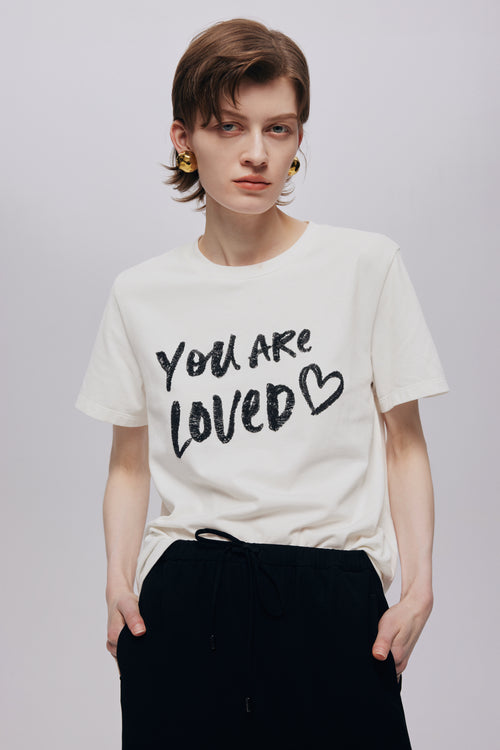 URLOVED ビーズ スリムフィット Tシャツ