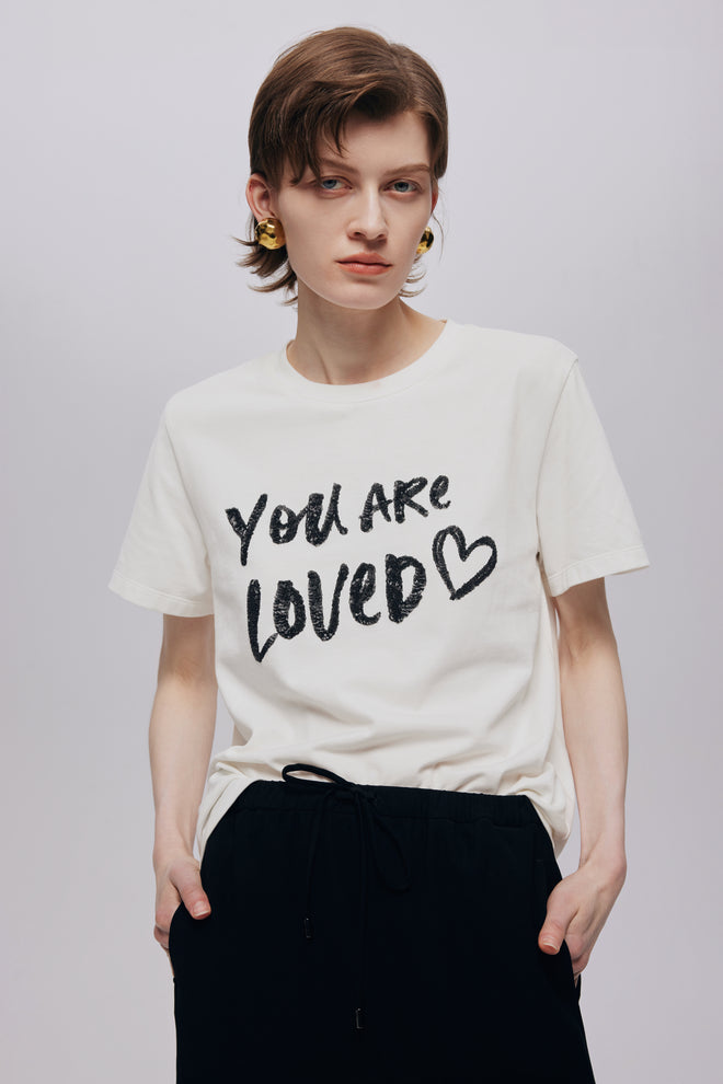 URLOVED beaded slim fit Tee