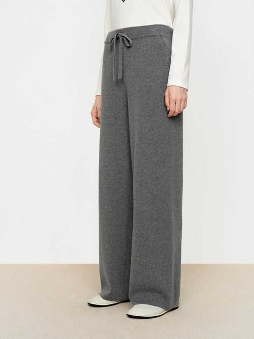 Cloud Grey Knitted Pants