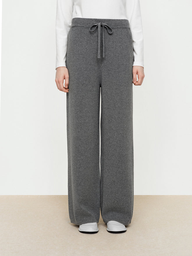 Cloud Grey Knitted Pants