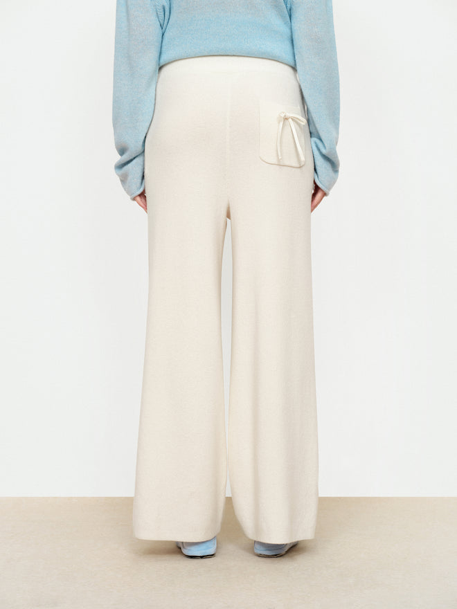 Butterfly Knot Knitted Pants