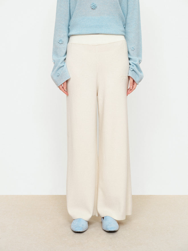 Butterfly Knot Knitted Pants