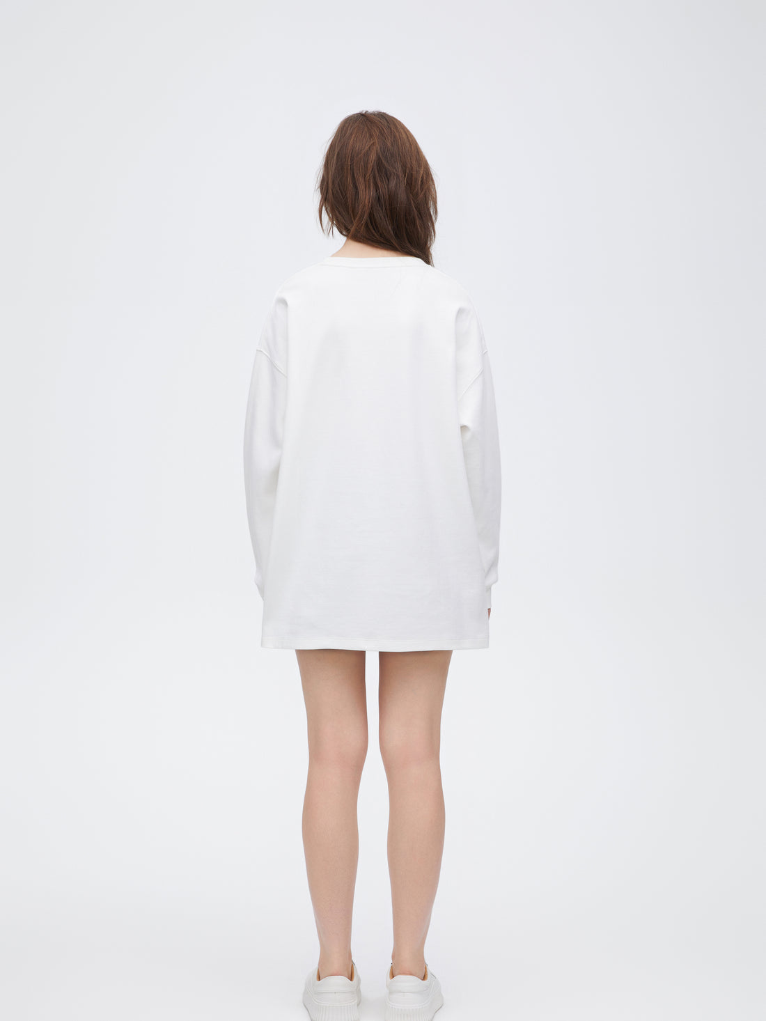 Simple Letter Peplum Long Sleeve Tee