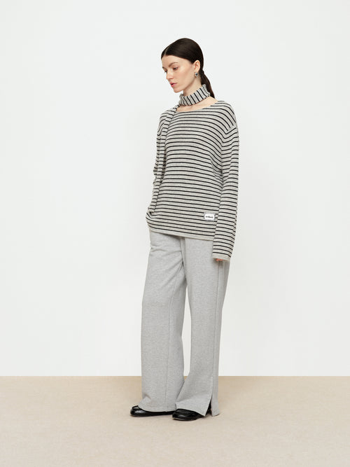 Free Slit Straight Leg Sweatpants