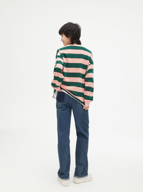 Pop Striped Silhouette Sweatshirt