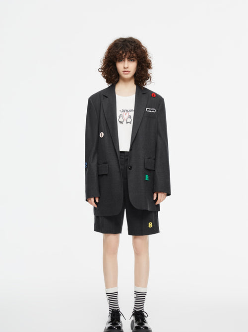 'Hollywood' Boxy Blazer-Sample - Urlazh New York