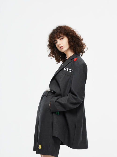 'Hollywood' Boxy Blazer-Sample - Urlazh New York