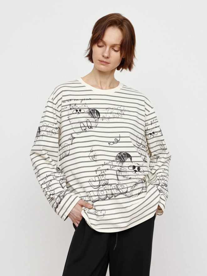 Graffiti Stripe Tee