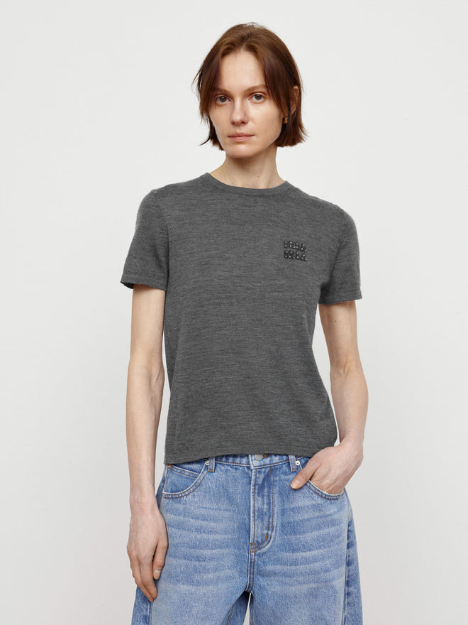 Exquisite Floral Gray Shirt
