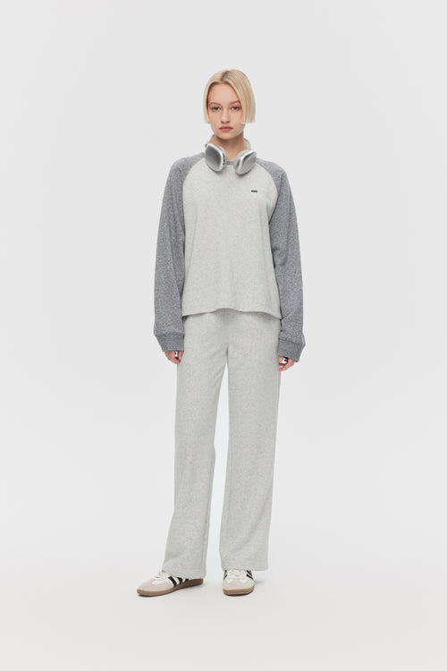 Dark Mist Gray Set-Sweatshirt