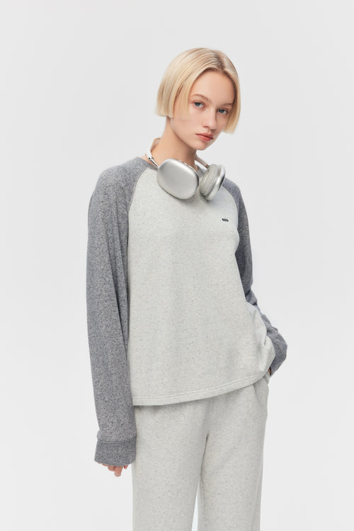 Dark Mist Gray Set-Sweatshirt