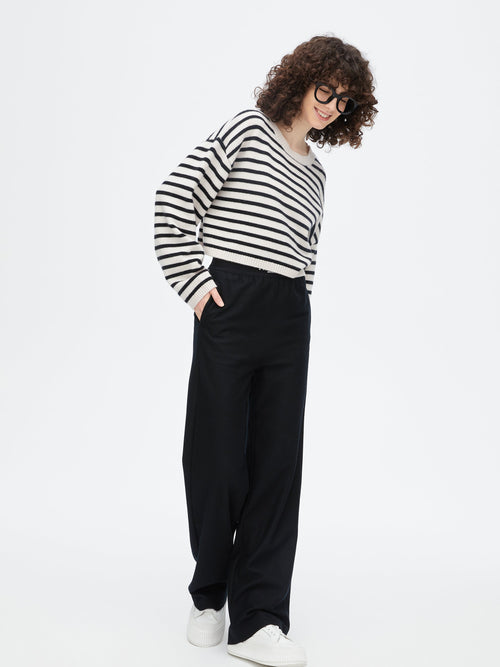 Classic Striped Short Pullover-Sample