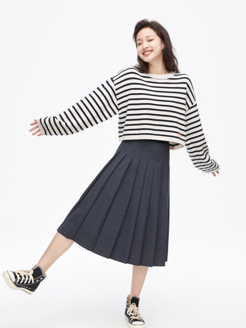 Classic Striped Short Pullover-Sample