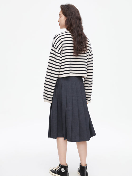 Classic Striped Short Pullover-Sample