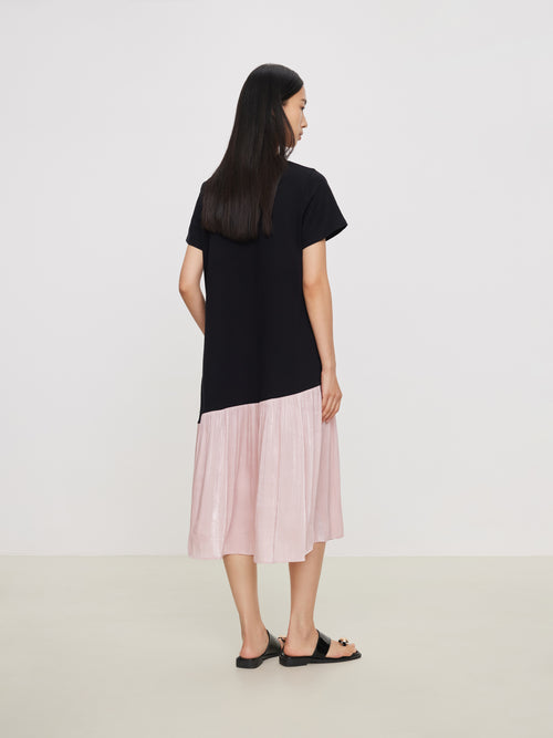 Colorblocked Fishtail Dress
