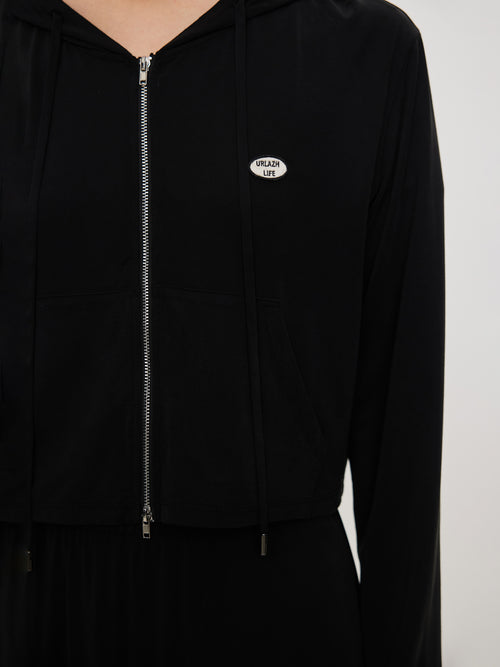 Veste courte décontractée avec masque