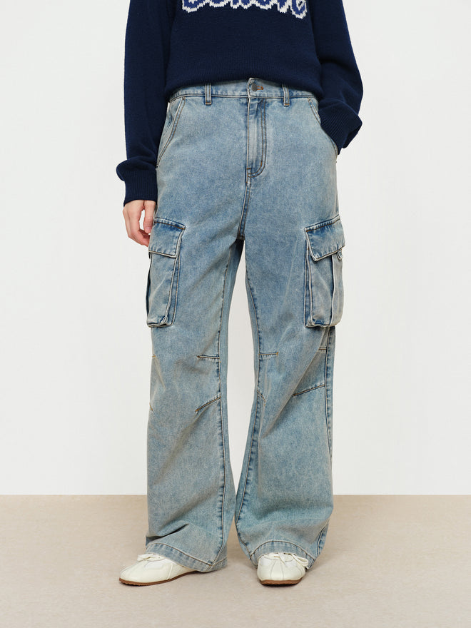 Multi Pocket Workwear Jeans