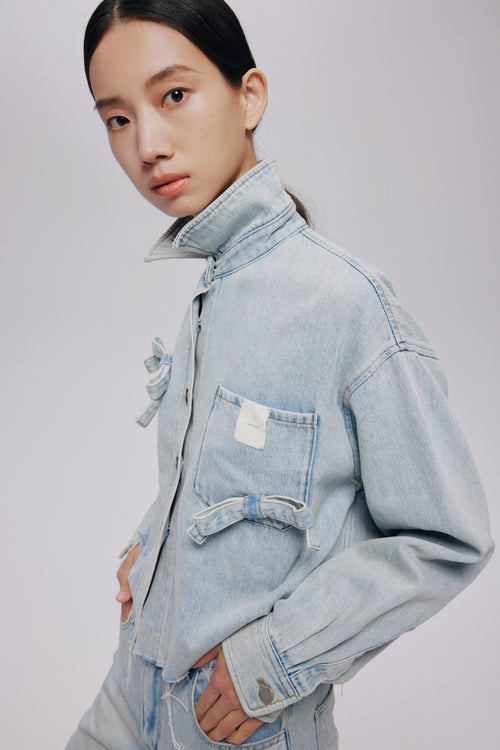 Bow Tie Denim Jacket