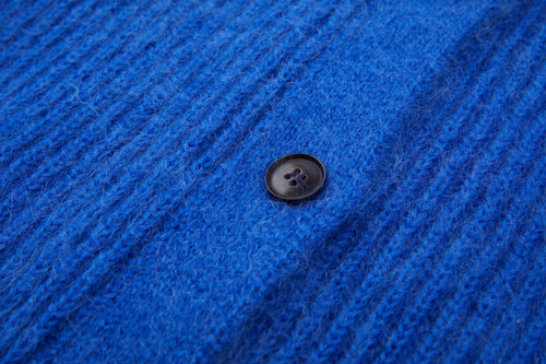 Blue Loose Knit Cardigan