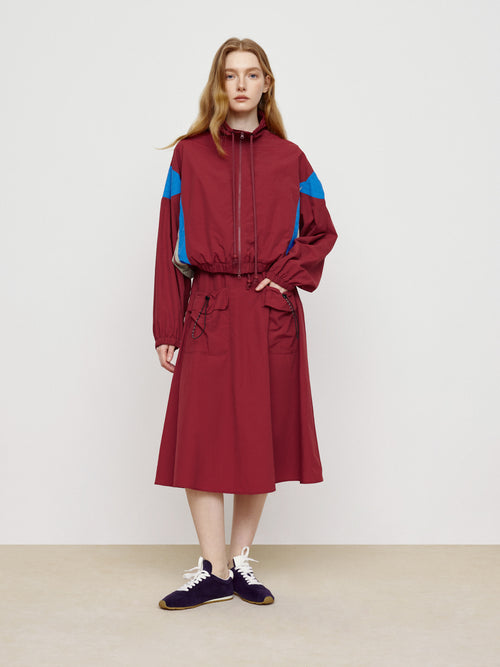 Raspberry Color Blocked Jacket
