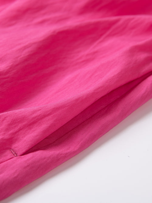 A Hem Pleated Rose Dress