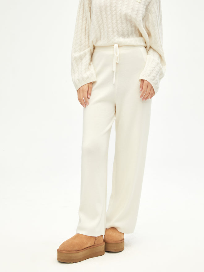 Wool And Cashmere Knit Pants