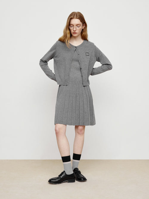 Intellectuals Dark Grey Cardigan