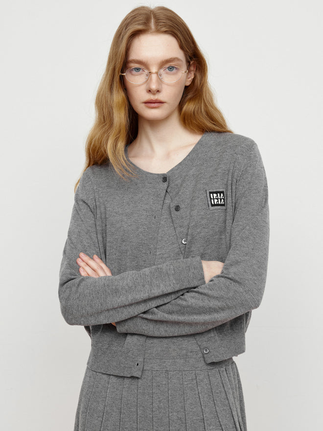 Intellectuals Dark Grey Cardigan