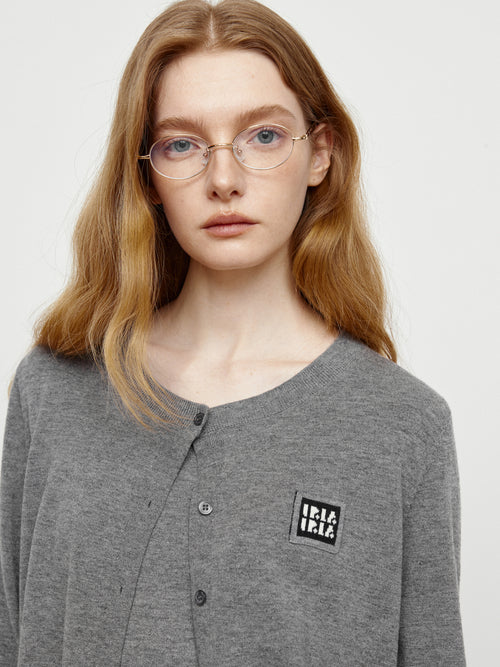 Intellectuals Dark Grey Cardigan