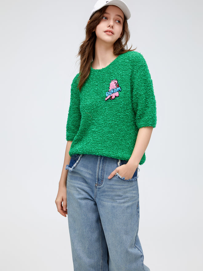 Butterfly Yarn Pullover Sweater