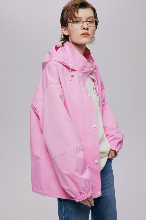 Candy Pink Trench Coat