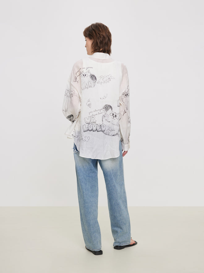 U-CAT Silk Blouse