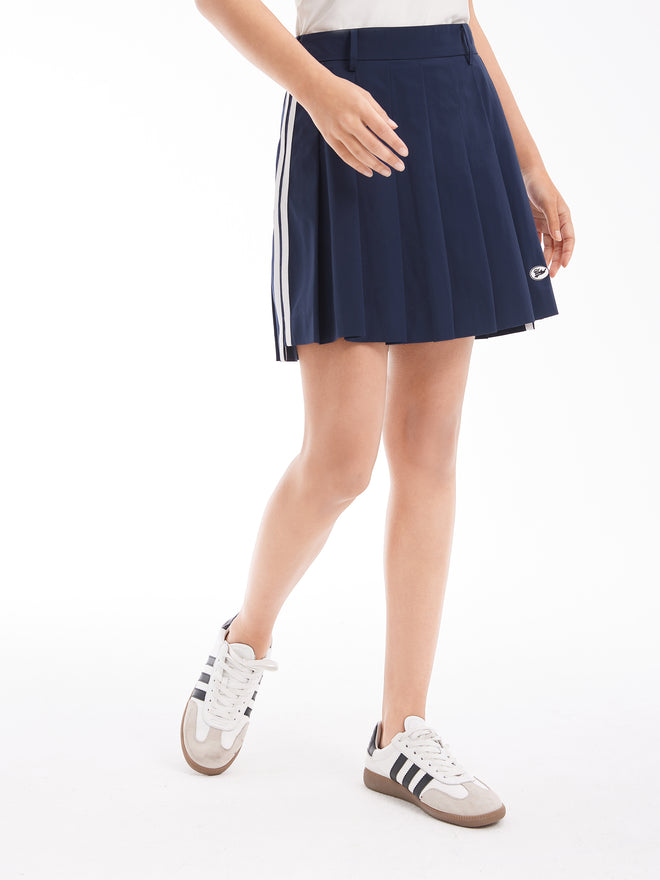 Sports Style Pleated Skirt
