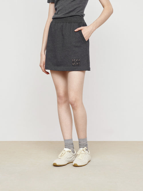 Casual And Minimalist Half Skirt
