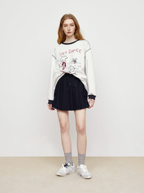Patch Pocket Short Skirt