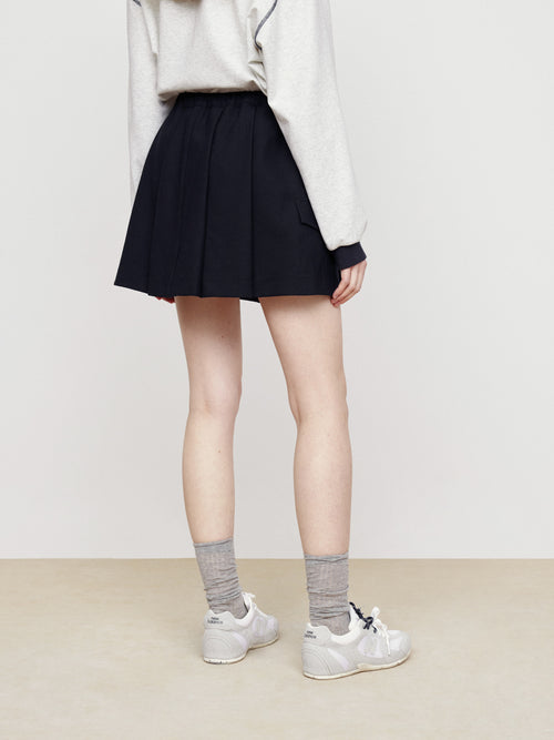 Patch Pocket Short Skirt