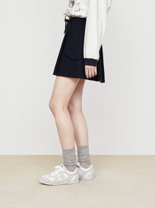 Patch Pocket Short Skirt