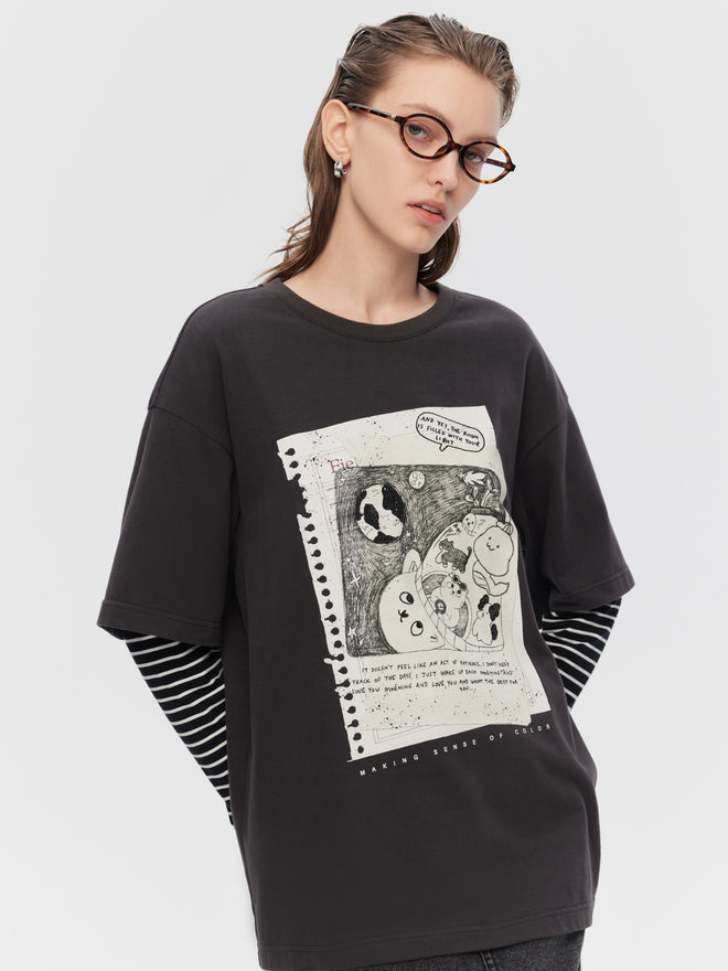 Charcoal Gray Laptop Tee - Urlazh New York