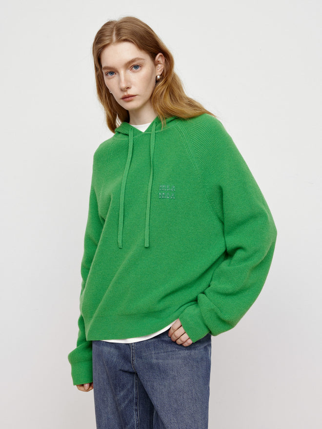 Retro Green Hooded Sweater