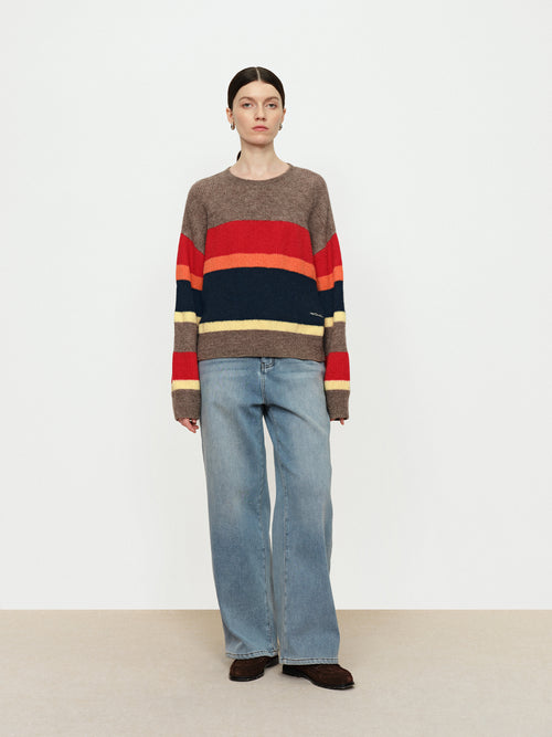 Dopamine Striped Knitted Sweater