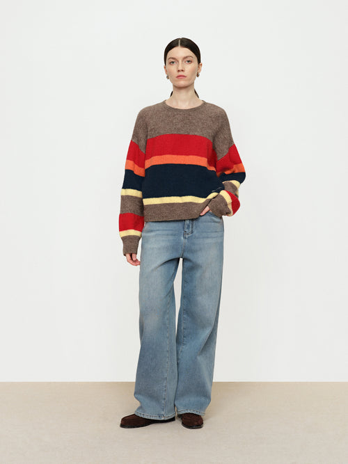 Dopamine Striped Knitted Sweater