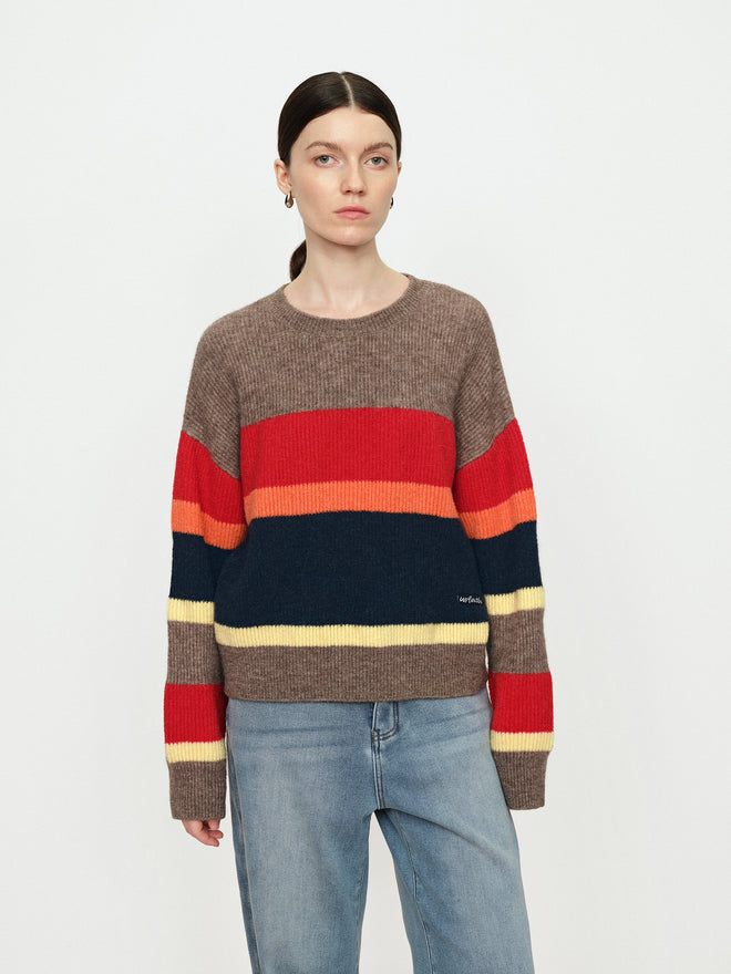 Dopamine Striped Knitted Sweater