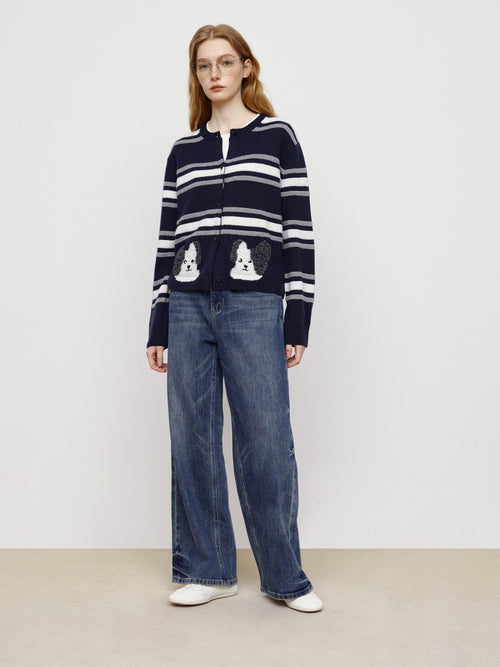 Sparkling Diamond Decorative Jeans
