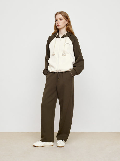 Chocolate Color Blocked Jacket