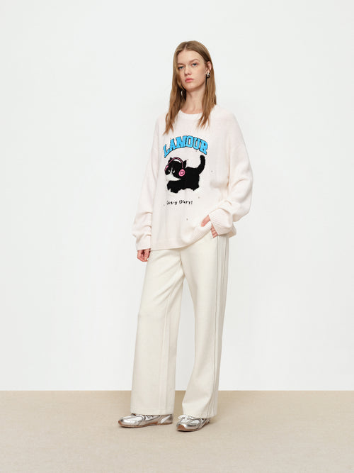 Listening To Music U-Cat Sweaters