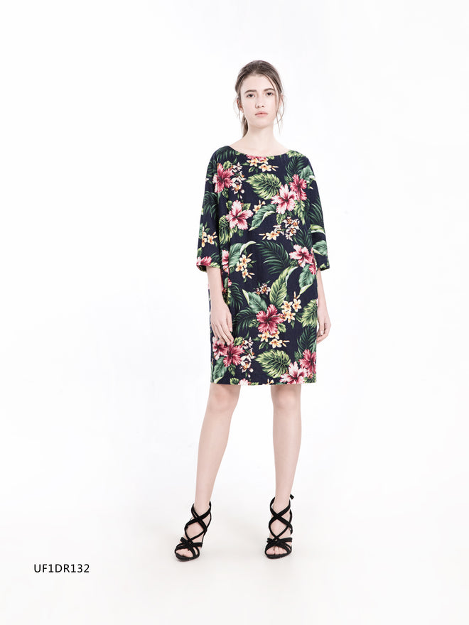 Floral linen dress-Sample