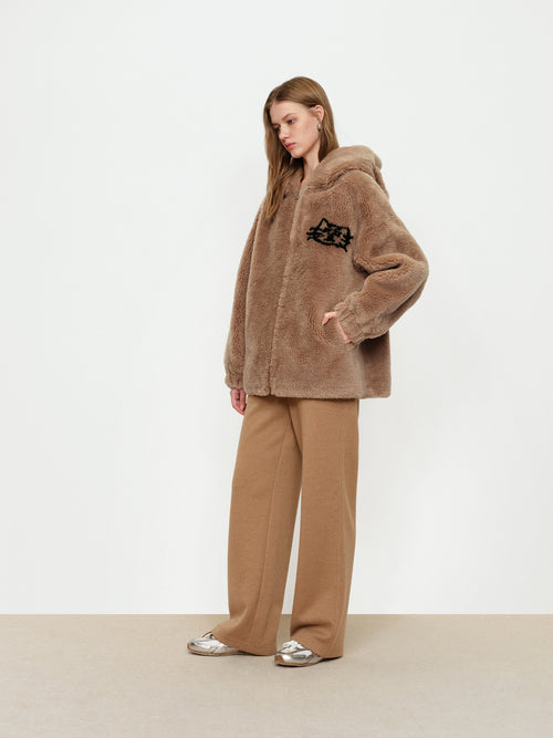 U-Cat Mocha Plush Coat