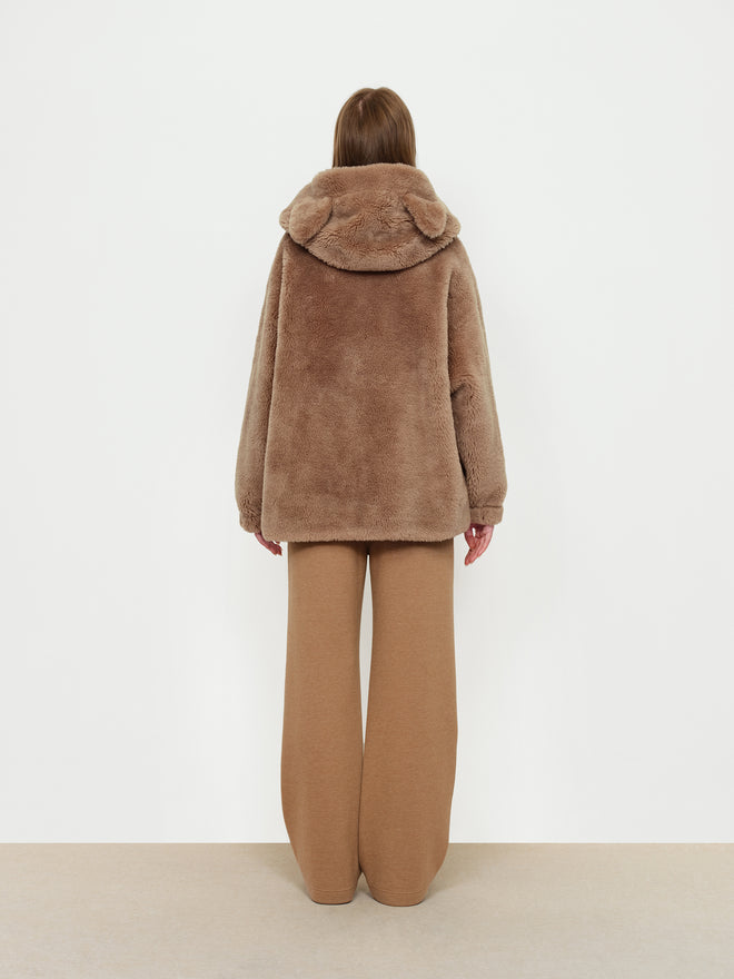 U-Cat Mocha Plush Coat